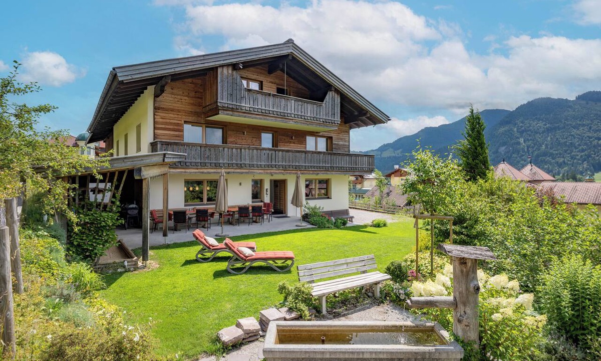 Koessen House | Holiday home Sonnhof am Walchsee in Tyrol, near the lake, lake view, garden, play area