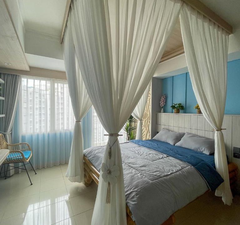 Jakarta Apartment | Modern Island Vibe Studio - High Floor - Mall Access