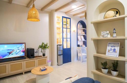 Jakarta Apartment | 2BR City Center Stay - Santorini Style, Near MRT, Sudirman Park area