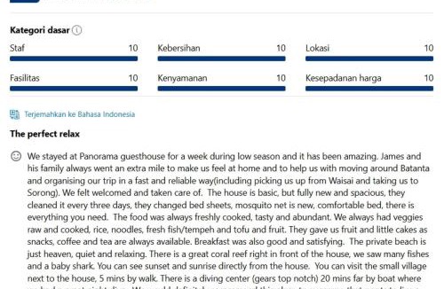 Raja Ampat House | Batanta Panorama Guest' Hause
