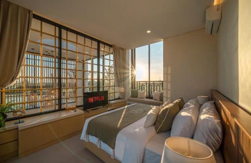 Beraban Villa | Villa Lumira - Breathtaking 4BR with Water Slide & Rice Field Views