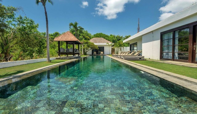 11-bedroom private estate, ideal for large groups, families, retreats and celebrations. The estate accomodates up to 30 guests. Includes daily breakfast, a private chef, airport transfers, complimentary massages, dedicated driver and housekeeping. in Seminyak