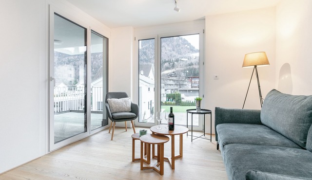 Apartment with a terrace surrounded by mountains in Bürs