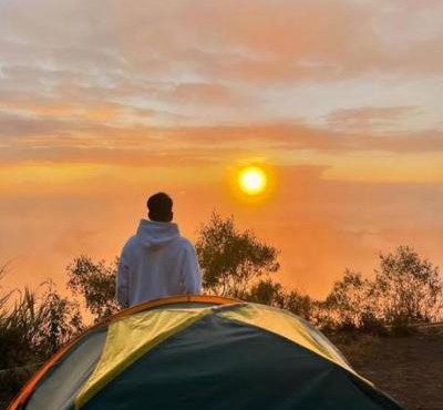 Camping di gunung batur, dan sarapan