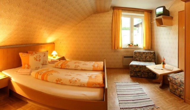 Familienzimmer, Dusche, WC, Waldseitig - Gasthof-pension Innerfraganter Wirt in Flattach