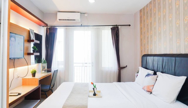 Homey And Minimalist Studio Room At Apartment Sentul Tower in Bogor