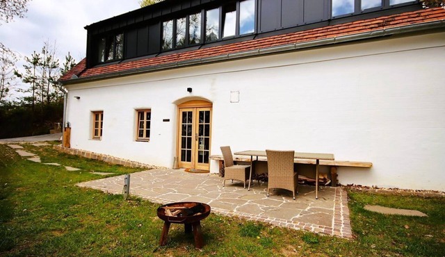 Kellerstöckl with a view - vacation home, bathroom, WC, 1 bedroom in Vockenberg