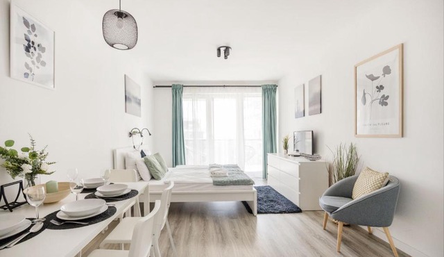 Modern Riverfront Apartment with Free Parking in Budapest