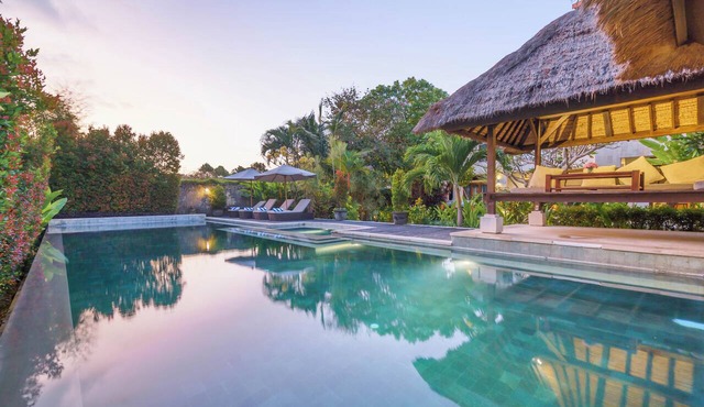 The ultimate Bali beachside getaway at Villa Kaira Estate, a 7-bedroom luxury villa in Berawa, Canggu. The Estate offers daily breakfast, a full-time private chef, airport transfers, complimentary massages, housekeeping, and a dedicated driver. in North Kuta