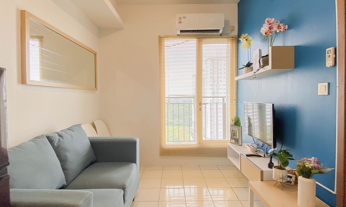 Pancawati Apartment | Cozy With Blue Accent 2Br At Podomoro Golf View Apartment
