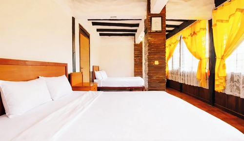 Family Double Room, 1 Bedroom, Courtyard View
