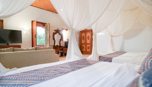 Double or Twin Room, Multiple Beds, Pool View