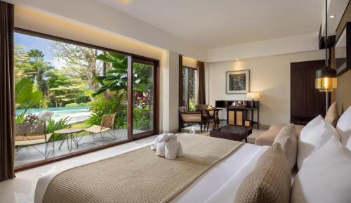 Pool Access Suite Room with FREE Daily Ubud Shuttle Service, FREE Professional Photo Session, FREE Daily Mini-bar Enjoyment, FREE Curated Daily Activities, FREE 1x Afternoon tea