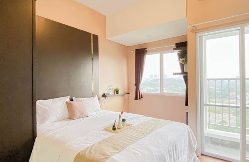 Kedungmanggu Apartment | Wooden Touch Studio Room At Apartment Lrt City Sentul - Royal Sentul Park