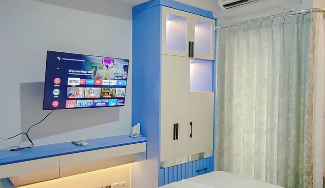 Blue Accent Studio At Delft Ciputra Makassar Apartment