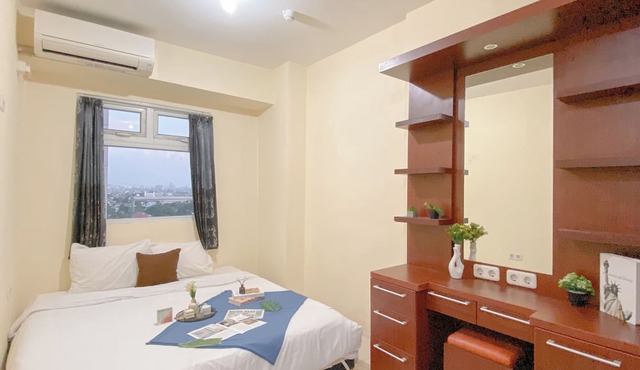 Combined 1Br With Extra Room Apartment At Green Pramuka City