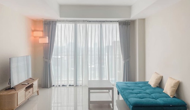 Spacious and Combined 1BR Apartment at Nine Residence