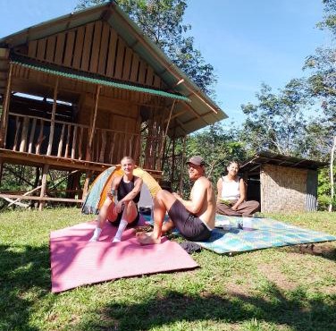 WOOD CABIN LODGE IN THE FOREST book here treking with us