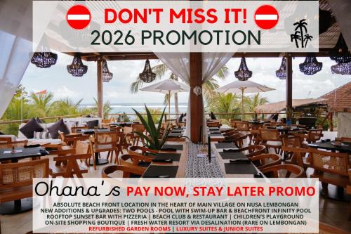 Ohana's Beachfront Resort & Beach Club in Nusa Lembongan