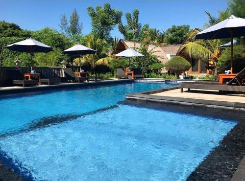 Sandy Beach Bungalows in Gili Islands